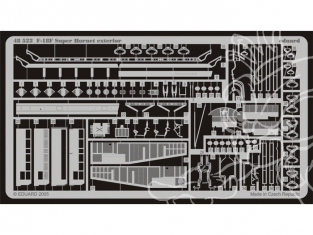 EDUARD photodecoupe avion 48522 Exterieur F/A-18F 1/48