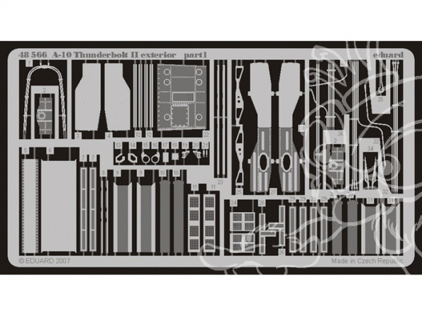 EDUARD photodecoupe avion 48566 Exterieur A-10 Thunderbolt II 1/48