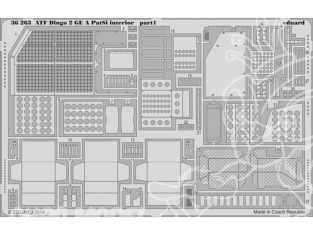 Eduard photodecoupe militaire 36263 Interieur ATF Dingo 2 GE A PatSi 1/35