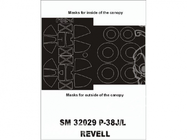 Montex Mini Mask SM32029 P-38J/L Revell 1/32