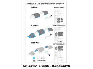 Montex Mini Mask SM48151 F-104 Starfighter Hasegawa 1/48