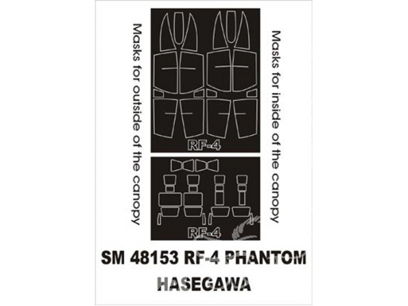 Montex Mini Mask SM48153 RF 4 Phantom Hasegawa 1/48