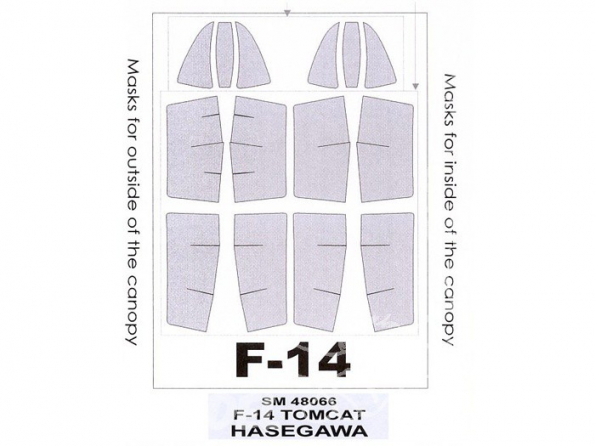 Montex Mini Mask SM48066 F-14 Tomcat Hasegawa 1/48