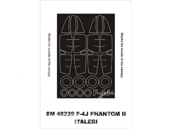 Montex Mini Mask SM48239 F-4J Phantom Italeri 1/48