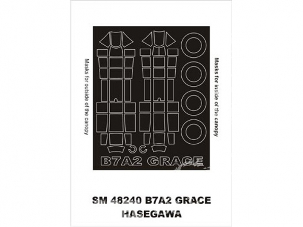 Montex Mini Mask SM48240 B7A2 Grace Hasegawa 1/48