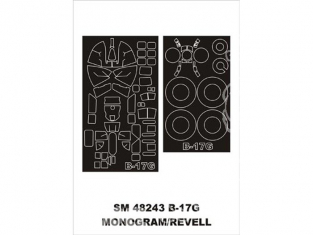 Montex Mini Mask SM48243 B-17G Monogram 1/48