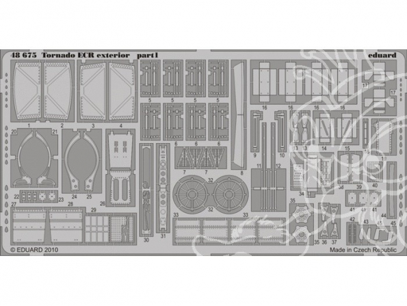 EDUARD photodecoupe avion 48675 Exterieur Tornado ECR 1/48