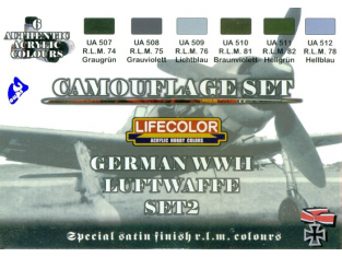 Lifecolor peinture cs07 set2 camouflage Luftwaffe