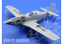 EDUARD photodecoupe avion 32327 Exterieur P-51K 1/32