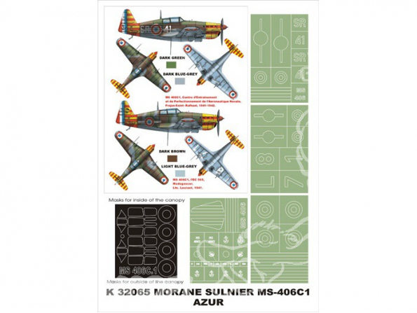 Montex Super Mask K32065 MS-406C1 Azur 1/32