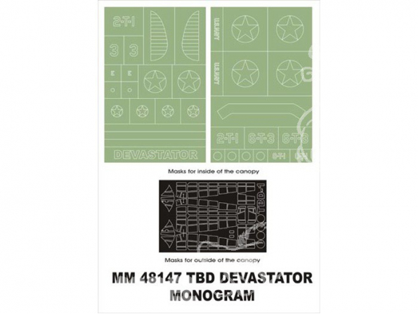 Montex Maxi Mask MM48147 TBD-1 Devastator Monogram 1/48