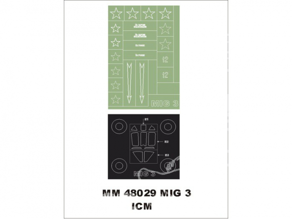 Montex Maxi Mask MM48029 MiG-3 Icm 1/48