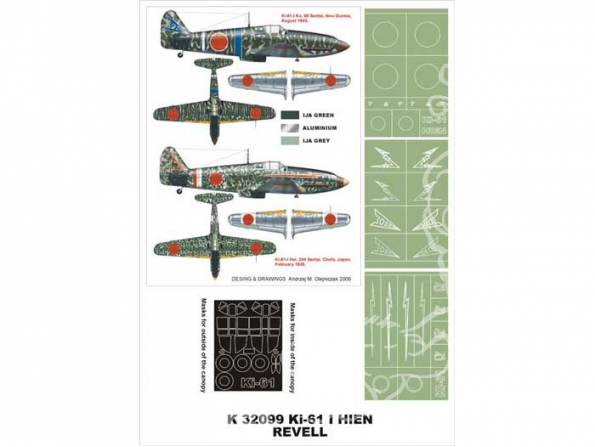 Montex Super Mask K32099 Ki-61-I Hien Revell 1/32