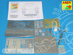 Aber 35K18 Kit amelioration Jagdpanther Sd.Kfz.173 Ausf. G2 Fin de production Dragon 1/35