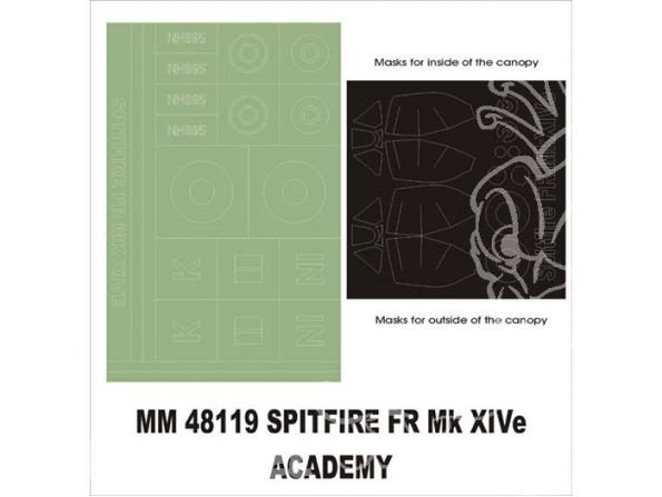 Montex Maxi Mask MM48119 Spitfire FR MkXIVe Academy 1/48