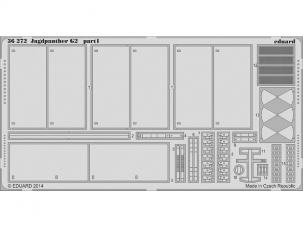 Eduard photodecoupe militaire 36272 Jagdpanther G2 Dragon 1/35