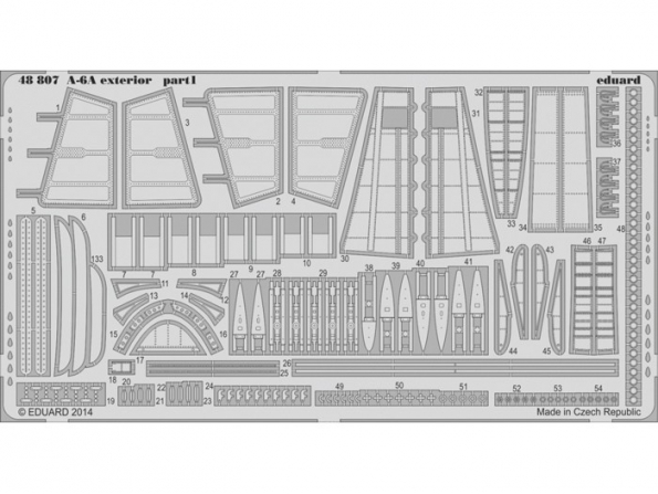 EDUARD photodecoupe avion 48807 Exterieur A-6A Hobby Boss 1/48