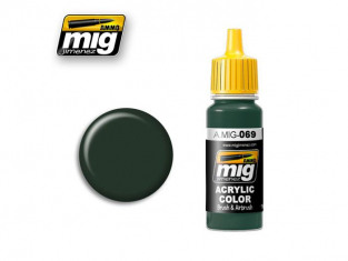 MIG peinture authentique 069 Bleu vert Francais