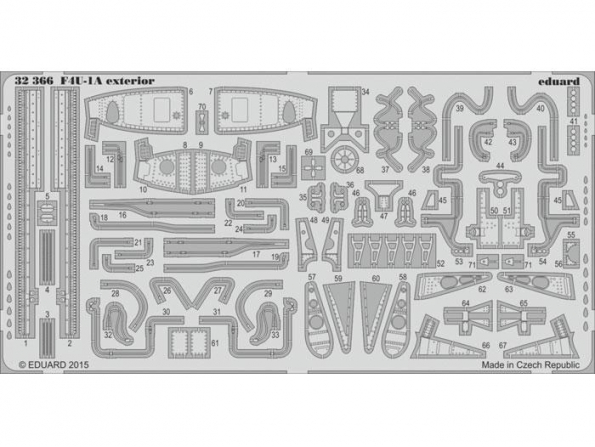 Eduard photodécoupe avion 32366 Exterieur F4U-1A Corsair Tamiya 1/32