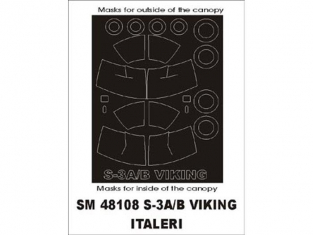 Montex Mini Mask SM48108 S-3A/B Viking Italeri 1/48