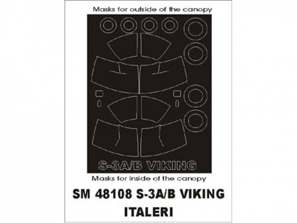 Montex Mini Mask SM48108 S-3A/B Viking Italeri 1/48