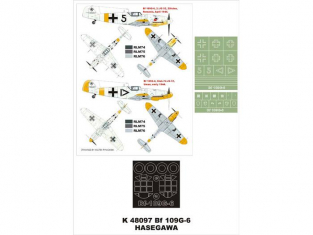 Montex Super Mask K48097 Messerschmitt Bf 109G-6 Hasegawa 1/48