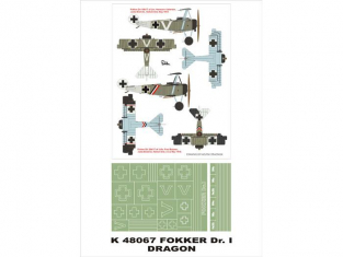 Montex Super Mask K48067 Fokker Dr I Dragon 1/48