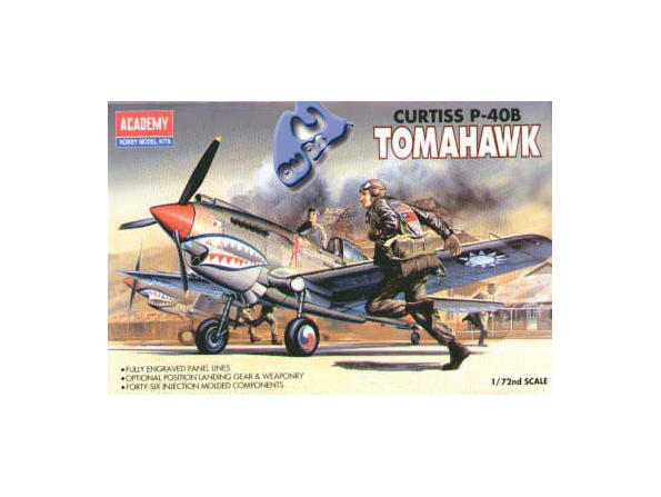 Academy maquettes avion 12456 CURTISS P-40B TOMAHAWK 1/72