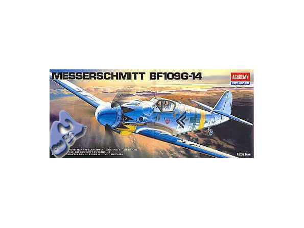 Academy maquettes avion 1653 MESSERSCHMITT BF-109G14 1/72