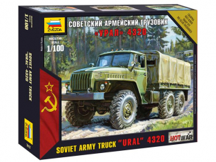 Zvezda maquette militaire 7417 Camion Ural 4320 1/100