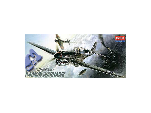 Academy maquettes avion 1668 P-40 WARHAWK 1/72