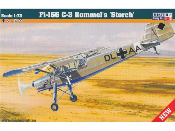 MASTER CRAFT maquette avion 042042 FIESELER FI-156C-3 LE STORCH DE ROMMEL 1/72