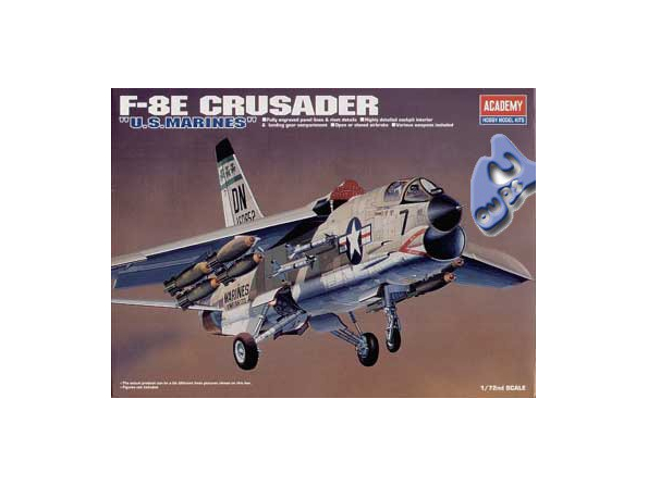 Academy maquettes avion 1615 F-8E CRUSADER 1/72