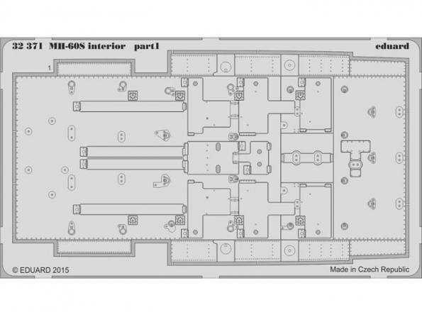 Eduard photodécoupe helicoptere 32371 Interieur MH-60S Academy 1/32