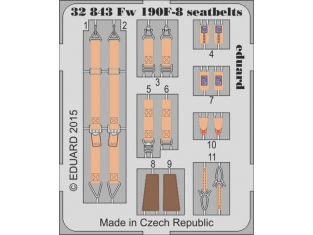 Eduard photodécoupe avion 32843 Harnais Focke Wulf Fw 190F-8 Revell 1/32