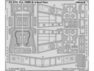 Eduard photodécoupe avion 32373 Baies de roues Focke Wulf Fw190F-8 Revell 1/32