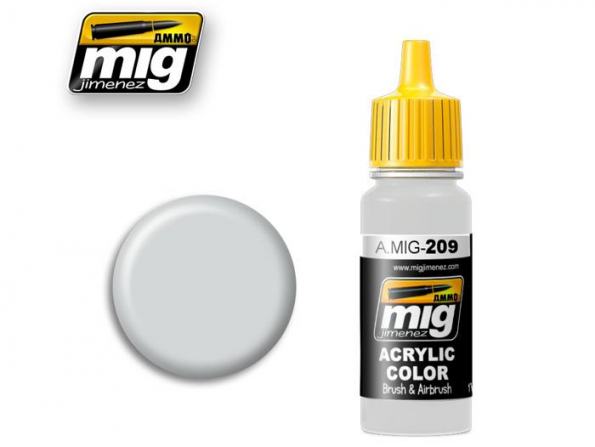 MIG peinture authentique 209 Gris clair FS36495