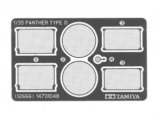 Tamiya maquette militaire 12666 Grille German Panther Ausf.D 1/35