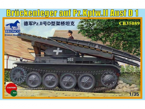 Bronco maquette militaire CB 35089 Bruckenleger aut Pz.kpfw.II Ausf D 1 1/35