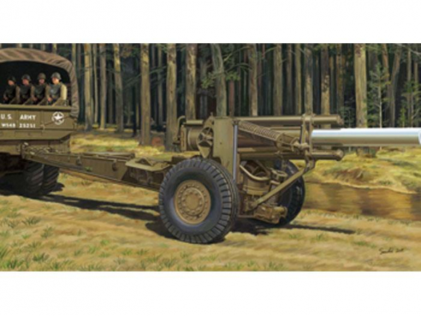 Bronco maquette militaire CB 35073 US 155mm Howitzer M1A1 1/35