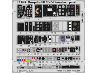 Eduard photodécoupe avion 32849 Interieur Mosquito FB Mk.VI Tamiya 1/32