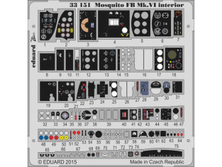 Eduard photodécoupe avion 33151 Interieur Mosquito FB Mk.VI Tamiya 1/32
