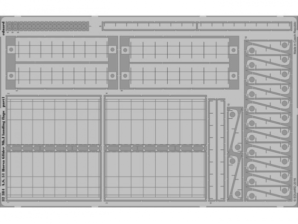 Eduard photodécoupe avion 32384 Volets d'atterrissage A.S. 51 Horsa Glider Bronco 1/35