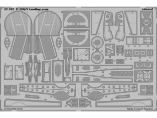 Eduard photodécoupe avion 32382 Train d'atterrissage P-39Q/N Kitty Hawk 1/32