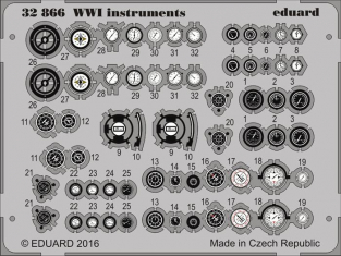 Eduard photodécoupe avion 32866 Instruments WWI 1/32