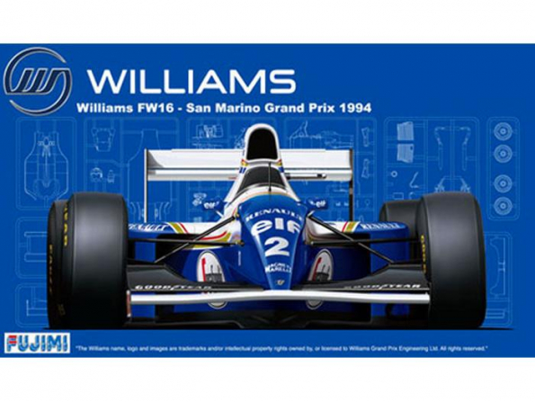 Fujimi maquette voiture 90580 Williams FW16 San Marino Grand Prix 1994 1/20