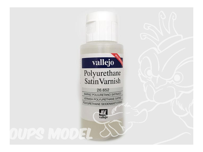 Vallejo 26652 Vernis Polyurethane acrylique satiné 60ml