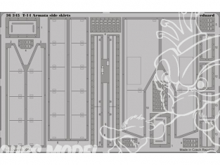 Eduard photodecoupe militaire 36345 T-14 Armata Side Skirts Takom 1/35