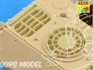 Aber G30 Grilles pour PzKpfw V Ausf.D Panther kit Tamiya 1/35