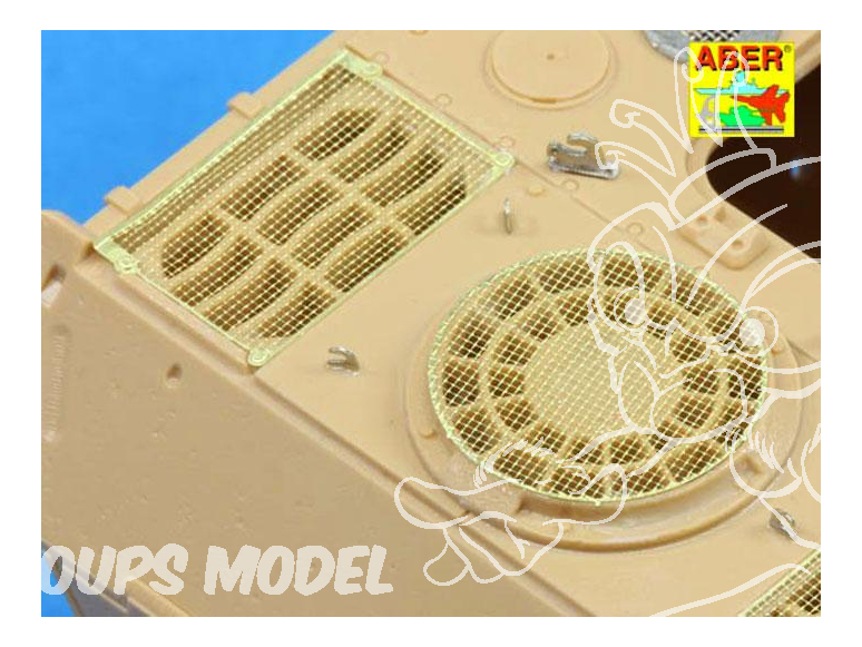 Aber G30 Grilles pour PzKpfw V Ausf.D Panther kit Tamiya 1/35